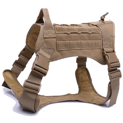 Buy Tactical Dog Harness Heavy Duty Neoprene Custom Logo No Pull Design Reflective Leash Active Pets online manufacture