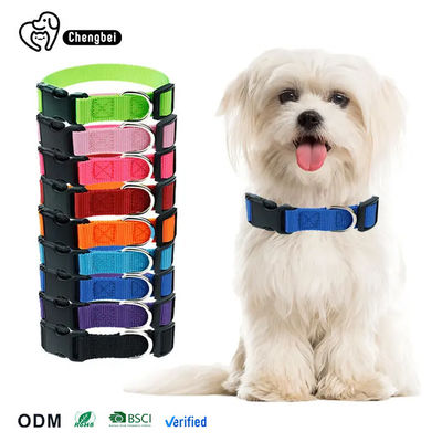 Buy Pet Blank Plain Personalized Nylon Dog Collar Sustainable Dog Leash And Collar online manufacture