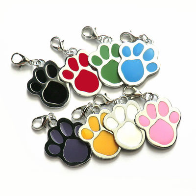 Buy Paw Shape 25mm Dog Identification Tag Pendant Noiseless Dog Tags online manufacture