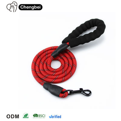 Buy Pet Leashes Padded Handle Customized Color Portable Comfortable Free Reflective Nylon Rope online manufacture