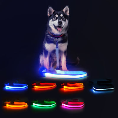 Buy 120cm Led Dog Leash Rechargeable USB Illuminated Dog Leash Personalized online manufacture