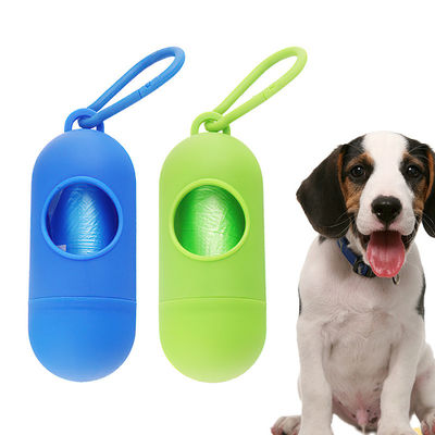 Buy Blue Green Dog Waste Bag Holder 11.5*4.3cm Plastic Dog Poop Holder For Walks online manufacture