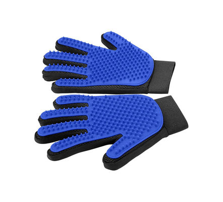 Buy Silicone Pet Hair Remover Glove Blue Cat Brushing Glove For Small Animals online manufacture