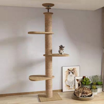 Buy Pet House  Floor-to-ceiling Cat Tree Condo Furniture Scratch Post Interactive Play online manufacture
