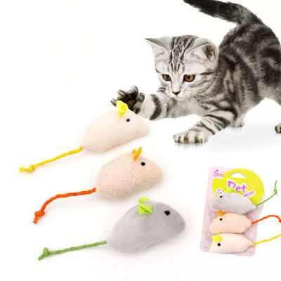 Buy Plush Catnip Mouse Cat Toy for Interactive Indoor Cats Kitten Play Popular Style and Interactive Function online manufacture