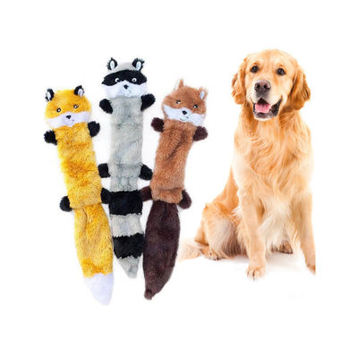 Buy Molar Indestructible Plush Squeaky Dog Toys Brown Puppy Chew Toys online manufacture