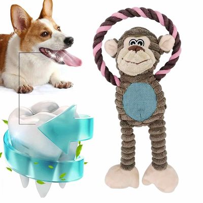 Buy Monkey Shape Indestructible Plush Dog Toys Soft Dog Toys For Heavy Chewers online manufacture