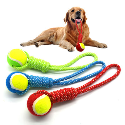 Buy Toy Ball Plush Interactive Dog Cat Teething Toy Ball Pet Custom  Rope Teeth Cleaning online manufacture