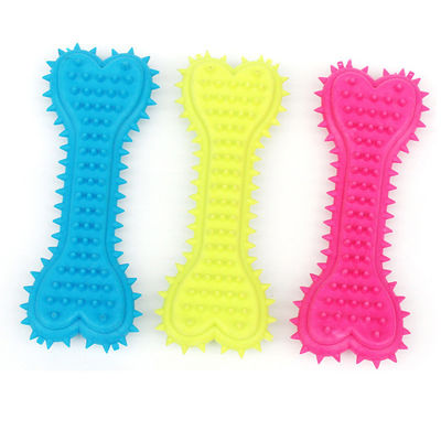 Buy Dogs Pet Durable  Rubber  Molar Bone Shape Toothbrush Stick Clean  Treat  Dog Bit Chew Toy online manufacture