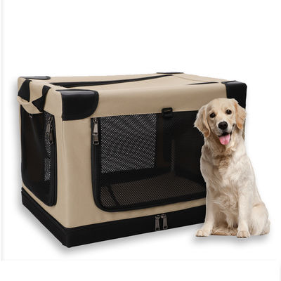 buy Convenient and Portable Oxford Fabric Folding Pet Crate Kennel Carrier Bag with Removable Bracket online manufacture
