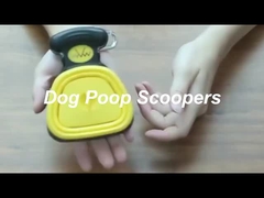 Yellow Small Portable Pooper Scooper Handheld Pet Poop Scoop
