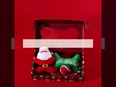 Christmas Pet Gift Set Knotted Frisbee Toy Ball Dog Chewing Accessories Holiday Playtime