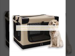 Convenient and Portable Oxford Fabric Folding Pet Crate Kennel Carrier Bag with Removable Bracket