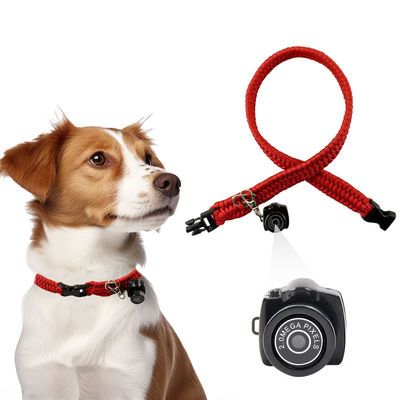 Polyester USB Cat Tracking Collar With Camera 58cm Cat Collar Camera Wifi