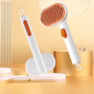 Pet Dog Brush  Hair Removal Grooming Tools Cat One-Button Slicker Self Cleaning Comb