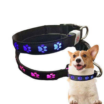 All Season LED Flashing Dog Collar Small Medium Large Illuminated Dog Collar