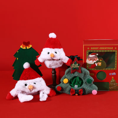 Pet Hat Santa Claus Headgear Carton Christmas Tree Design Cat Accessories   Season