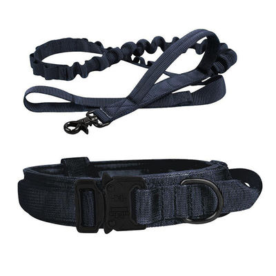 Black Sustainable Nylon Leashes OEM ODM Training Leashes For Puppies