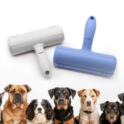 Blue ABS Nylon Fiber Pet Hair Remover Roller Thorough Dog Hair Roller