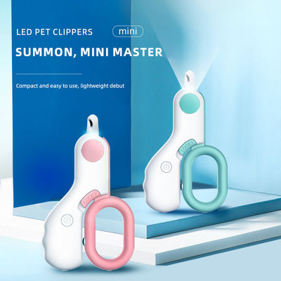 Mini Dog Nail Clippers With Guard LED Safety Iron Plastic Cat Nail Cutter