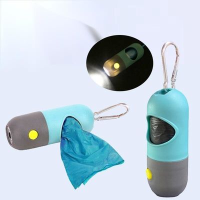 Plastic Biodegradable Dog Poop Bags LED Flashlight Dog Waste Bags