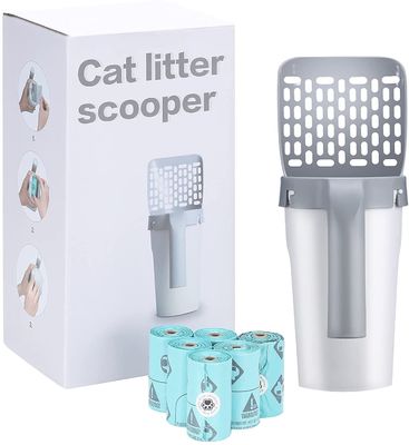 Portable Cat Litter Shovel Scoop Grey Cat Sand Shovel Environment Friendly