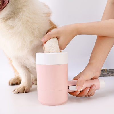 Pink Dog Foot Washer Silicone Puppy Paw Cleaner Automatic Dog Paw Cleaner