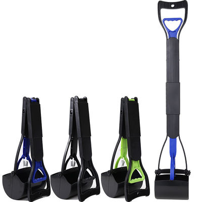Black Pet Poop Picker Lightweight Plastic Cat Litter Scoop For Dogs 80x13.5x13cm