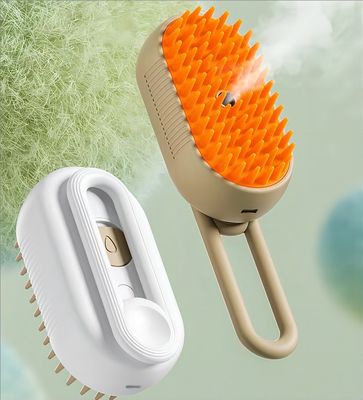Pet Hair Removal Steam Brush Grooming 3 In 1 Folder Handle Comb De-fluffing Cat Combs