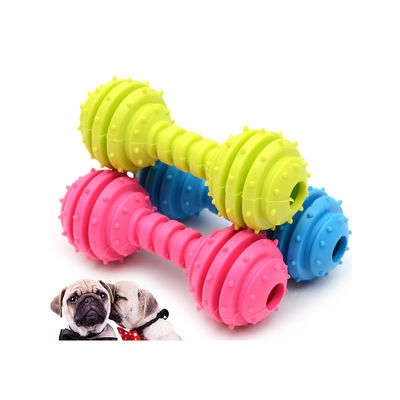 Dog Chew Toy Bone Shape TPR Pet Dog Toy Barbell Stocked for Your Furry Friend
