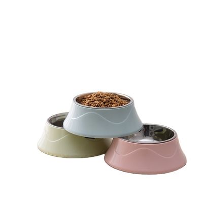 Stainless Steel Dogs Bowl Cat Food Bowl Custom Colorful Capacity 400ML Custom Design