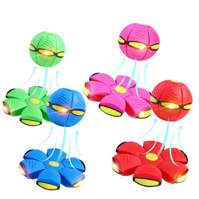 LED Flying Dog Ball Interactive Pet Toys Rubber Plastic Interactive Puppy Toys