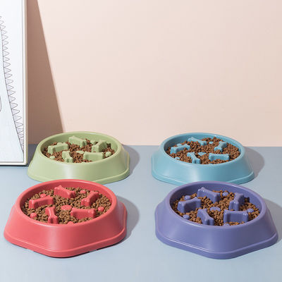 Pet Dog Bowl Plastic Anti Choking Slow Feeding LCD Display  Alimentador De Mascota
