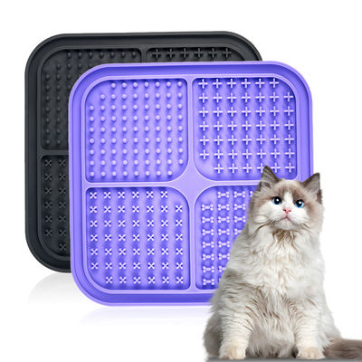 Pet Bowls Silicone Slow Feeder LCD Display DogLicking Mat Dog Lick Pad Interactive