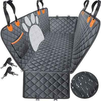 Car Rear Seat Mat Oxford Cloth Waterproof Pet Cushion Cover Storage Pockets Material